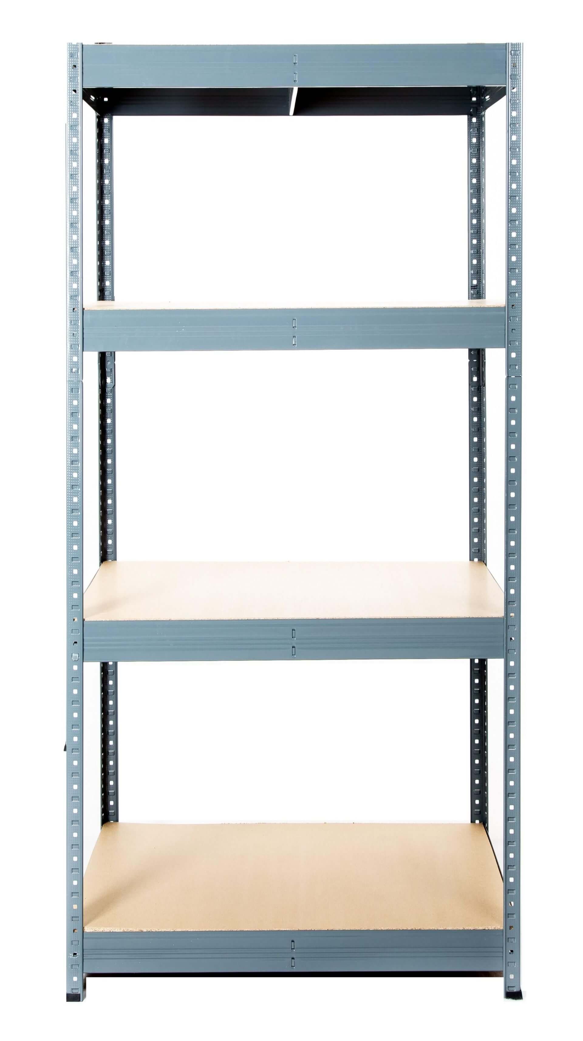 MEGA AKCE 4 - policový regál lakovaný 180x90x30 200kg na polici,Barva-tm.šedá