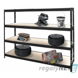 AKČNÍ BALÍČEK 3 ks-m Zatěžový regál 4 - pol. lakovaný 180x120x60 400 kg