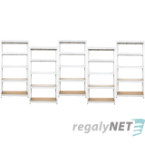 AKČNÍ BALÍČEK 5 ks Regálu 5-ti pol. lakovaný 180x140x40 300 kg