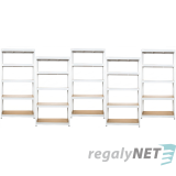 AKČNÍ BALÍČEK 5 ks zátěžových regálu 5-ti pol. lakovaný 180x140x60 300 kg