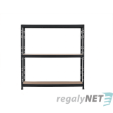 Zátěžový regál 3 - policový lakovaný 180x120x60 400Kg/police,černá