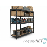 AKČNÍ BALÍČEK 3 ks-č Zatěžový regál 4 - pol. lakovaný 180x120x60 450 kg