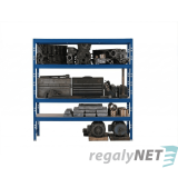 Zátěžový regál 4 - policový lakovaný 180x120x60 400Kg/police,modrá